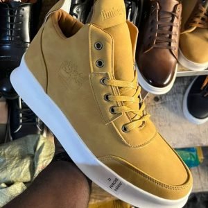 Men's High Heels Sneaker-Yellow