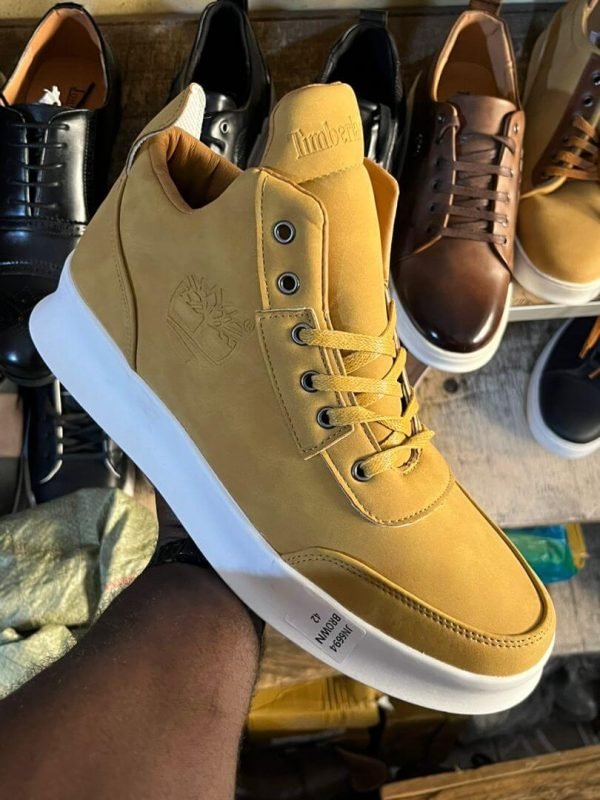 Men's High Heels Sneaker-Yellow